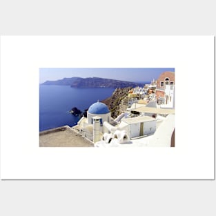 Santorini View Posters and Art